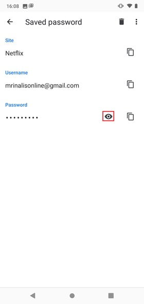 صورة لـ كيفية التحقق من كلمات السر المحفوظة في Chrome Mobile | view-password-DzTechs