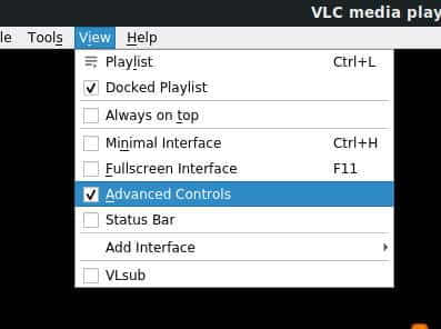 صورة لـ كيفية إنشاء ملف GIF من ملف فيديو باستخدام VLC و GIMP | vlc-advanced-controls-DzTechs