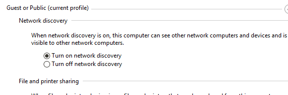 صورة لـ كيفية تعيين محرك أقراص الشبكة في نظام Windows 10 | windows10-network-discovery-option-DzTechs