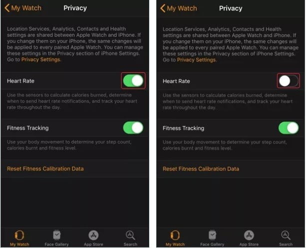 صورة لـ إيقاف مراقب معدل ضربات القلب التلقائي على Apple Watch و Galaxy Watch و Mi Band | 8-DzTechs