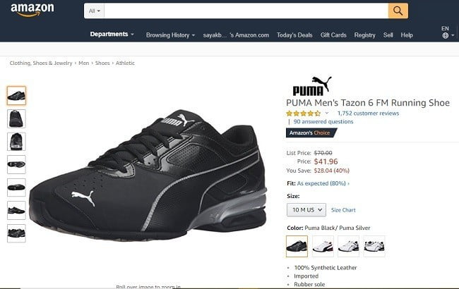 صورة لـ 5 من النصائح والحيل الذكية لتوفير المال على Amazon | Amazon-Sample-Product-Screenshot-DzTechs