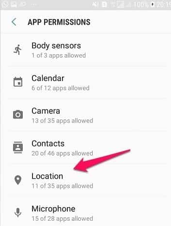 صورة لـ كيفية البحث عن التطبيقات التي لديها إمكانية الوصول إلى موقعك في Android | Android-location-permision-location-DzTechs