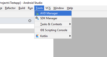صورة لـ كيفية إعداد وتشغيل Android Pie 9.0 على جهاز الكمبيوتر لتطوير التطبيقات | Android-studio-tools-AVD-manager-DzTechs