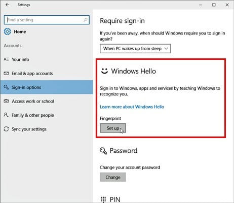 صورة لـ كيفية إعداد واستخدام خاصية Windows Hello | Hello-Setup-Option-DzTechs