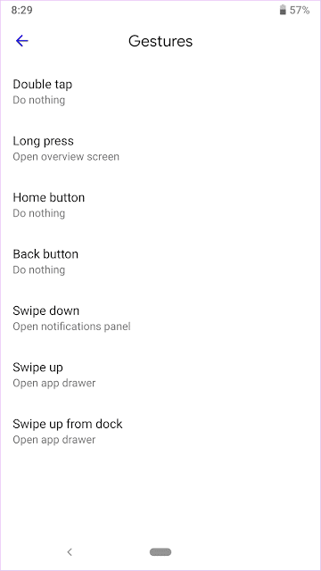 صورة لـ مُقارنة بين Lawnchair Launcher و Nova Launcher: المقارنة النهائية | Lawnchair-Gestures_935adec67b324b146ff212ec4c69054f-DzTechs