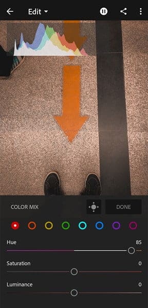 صورة لـ مُقارنة بين Lightroom و Snapseed: ما تطبيق تعديل الصور الذي يُعتبر الأفضل؟ | Lightroom_HSL_tab-DzTechs
