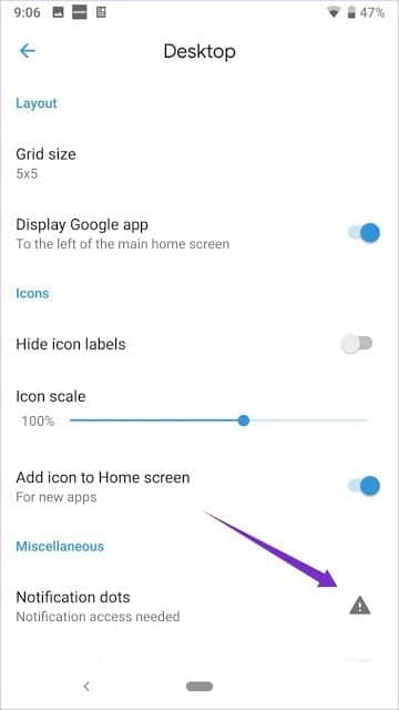 صورة لـ مُقارنة بين Lawnchair Launcher و Nova Launcher: المقارنة النهائية | Notification-Dots_935adec67b324b146ff212ec4c69054f-DzTechs