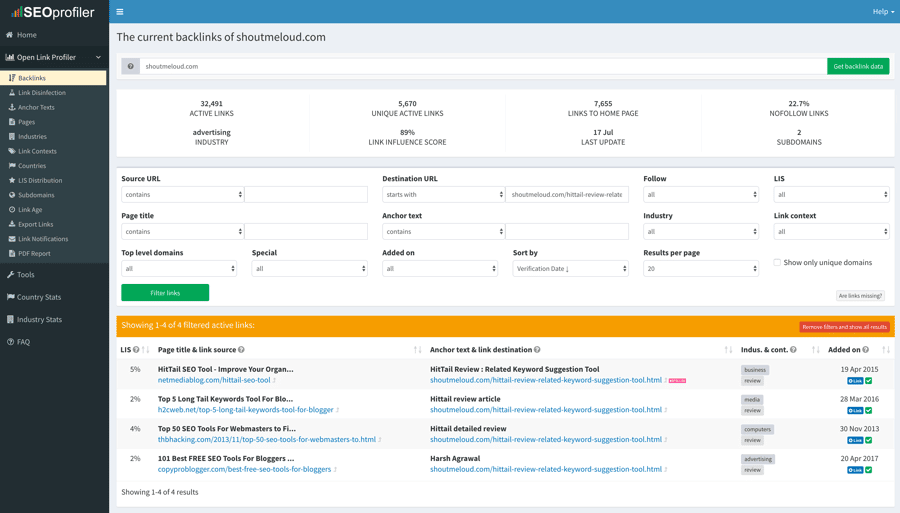 صورة لـ أفضل أدوات مُدقق الروابط الخلفية على الإنترنت المجانية والمدفوعة | OpenLinkProfiler-DzTechs