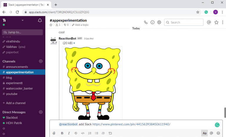 صورة لـ أفضل تطبيقات Slack التي من شأنها تحسين تواصلك مع فريقك | ReactionBot_768x467-KT7xDJfs