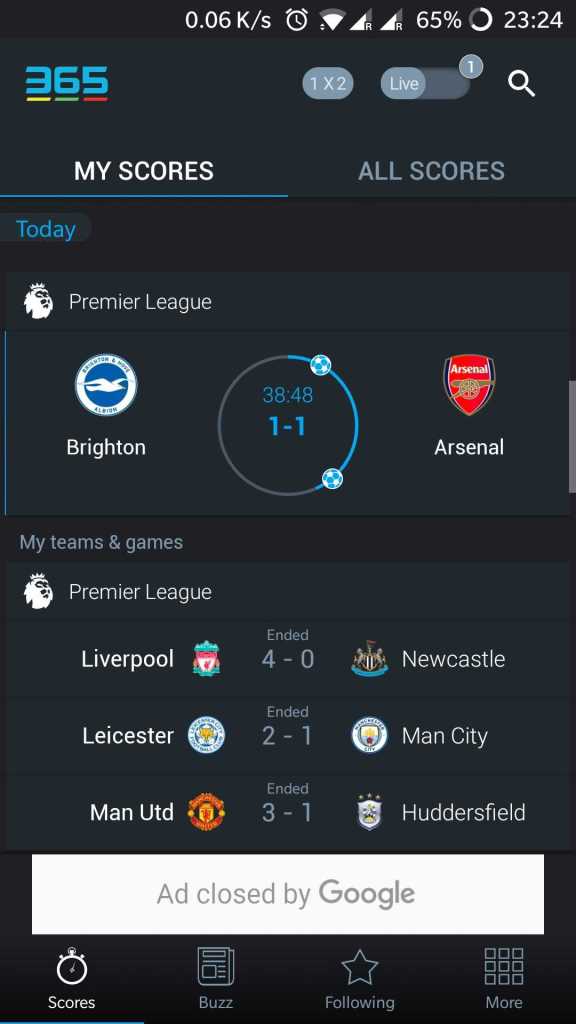 صورة لـ أفضل التطبيقات للحصول على تحديثات مباشرة لعشاق كرة القدم (Android و iOS) | Screenshot_20181226-232419-DzTechs