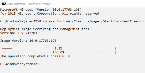 صورة لـ كيفية عرض وتنظيف مخزن المُكوِّنات على Windows 10 | component-store-clean-up-DzTechs