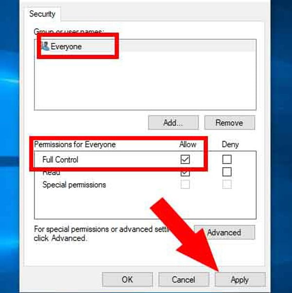 صورة لـ كيفية إعادة ضبط TCP/IP في Windows و Linux و MacOS | everyone_permissions-2-DzTechs
