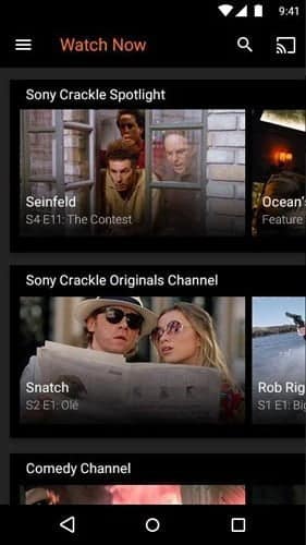 صورة لـ أفضل تطبيقات الأفلام المجانية على نظام Android | free-movie-apps-android-crackle-DzTechs