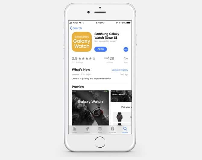 صورة لـ هل يُمكنك استخدام Galaxy Watch مع الـ iPhone؟ اختبار التوافق الشامل | galaxy-app-page-DzTechs