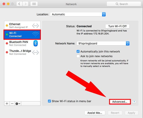 صورة لـ كيفية إعادة ضبط TCP/IP في Windows و Linux و MacOS | mac_wifi_advanced-DzTechs