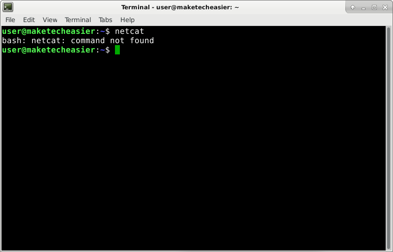 صورة لـ كيفية استخدام Netcat لنقل الملفات بسرعة بين أجهزة الكمبيوتر بنظام التشغيل Linux | netcat-command-not-found-DzTechs