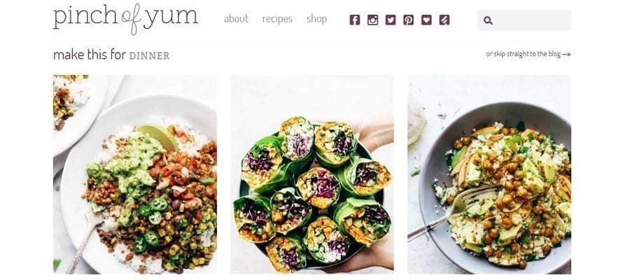 صورة لـ أفضل أفكار الأعمال التجارية على الإنترنت للمُبتدئين | pinchofyum-homepage-DzTechs