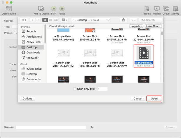 صورة لـ كيفية تشغيل ملفات MKV على الـ Mac | select-image-handbrake-DzTechs