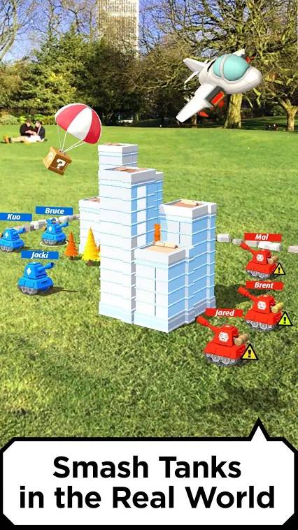 صورة لـ أفضل ألعاب الواقع المُعزز التي يُمكن لعبها على أجهزة Android | AR-Smash-Tanks-DzTechs