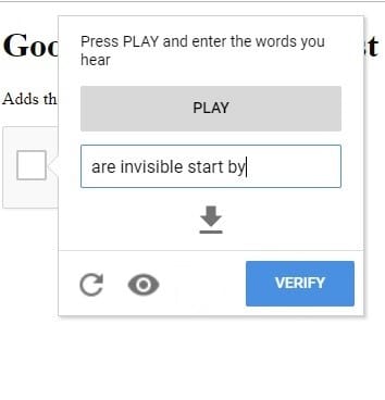 صورة لـ كيفية تجاوز التحقق من صور في Google ReCAPTCHA | Audio-Bypass-ReCAPTCHA-DzTechs