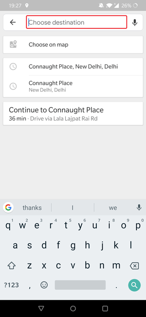 صورة لـ كيف تتنبأ بحركة المرور باستخدام “خرائط Google” على هاتف Android | Destination-DzTechs