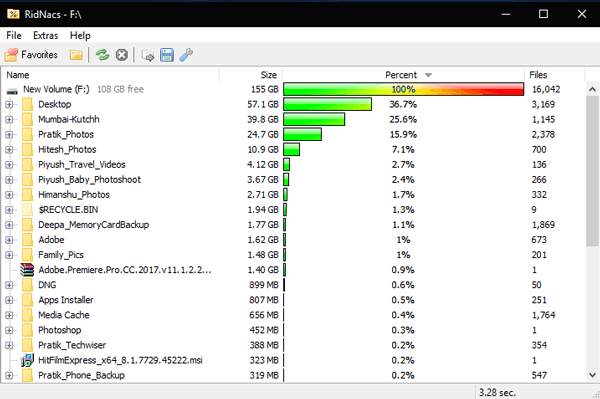 صورة لـ مُقارنة بين أفضل أدوات تحليل مساحة القرص لنظام Windows 10 | RidNacs_new-DzTechs