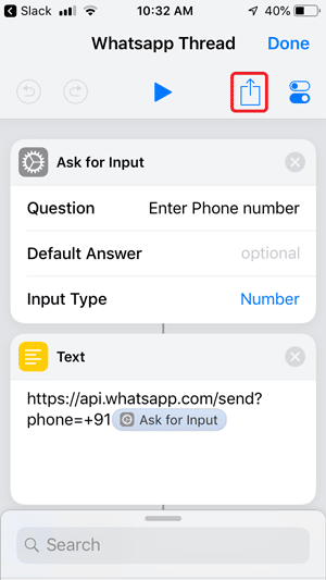 صورة لـ كيفية إرسال رسائل على WhatsApp من دون حفظ جهات الاتصال | Share-button-DzTechs