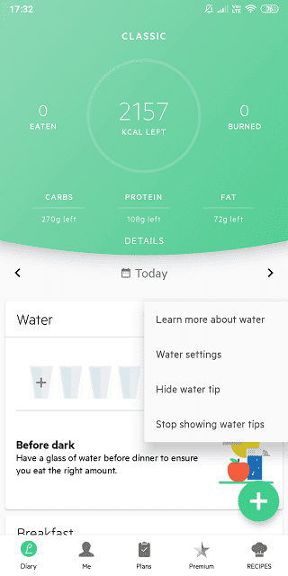 صورة لـ أفضل تطبيقات التذكير بشرب المياه للهواتف الذكية والساعات الذكية | Water-Logging-Apps-for-Android-and-iOS-with-Smartwatch-Support-4-DzTechs