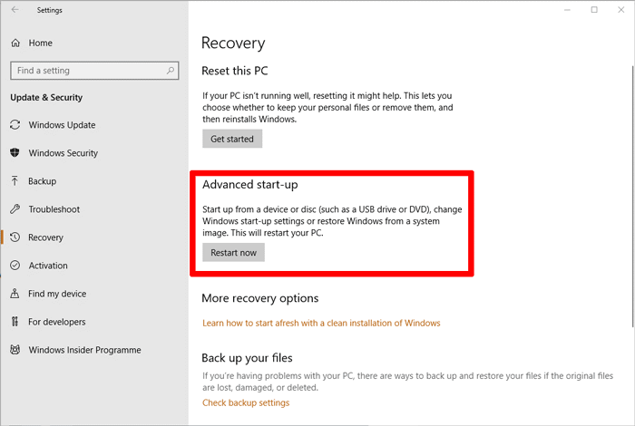 صورة لـ كيفية التمهيد إلى الوضع الآمن في Windows | boot-windows-10-safe-mode-settings-advanced-startup-DzTechs