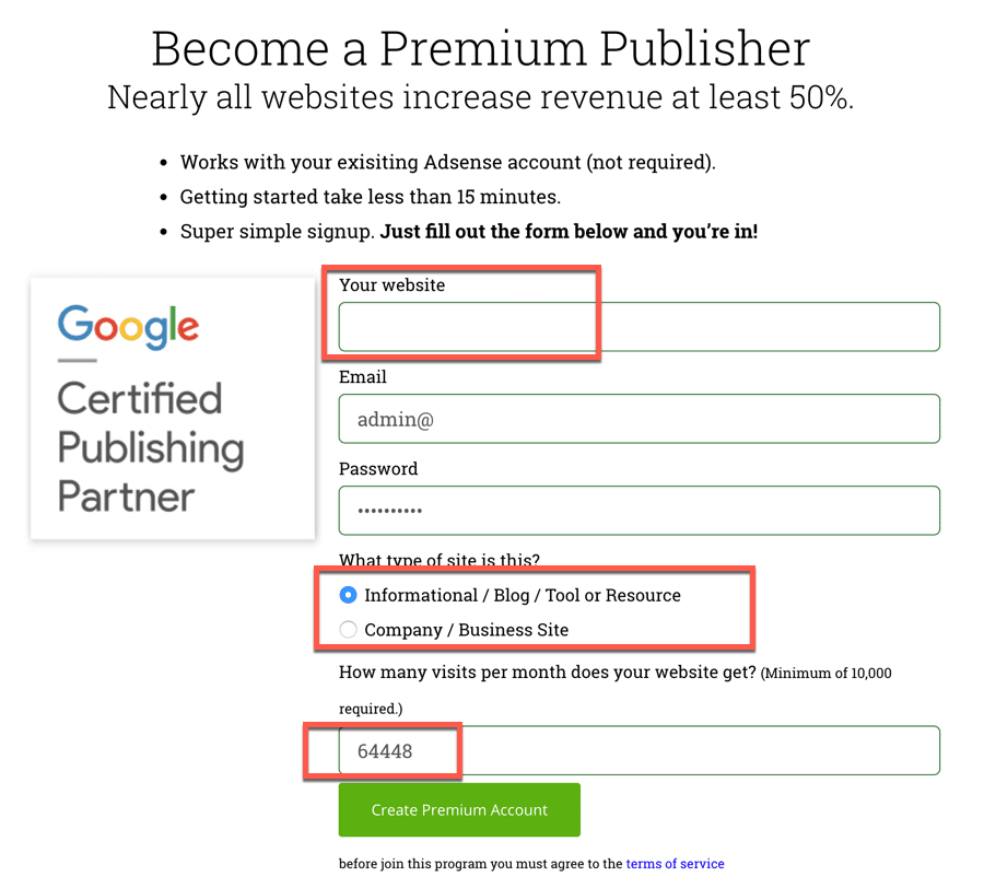 صورة لـ زيادة أرباح Google AdSense بواسطة Ezoic – دليل شامل في 2024 | create-Ezoic-account-DzTechs