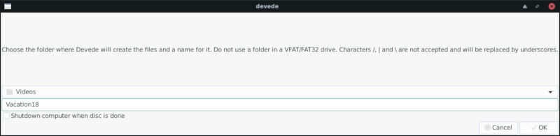 صورة لـ كيفية إنشاء صور DVD قابلة للحرق على Linux باستخدام أداة DevedeNG | devede-destination-DzTechs