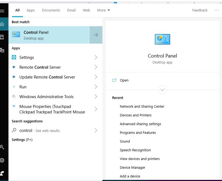 صورة لـ كيفية إصلاح خطأ خادم DNS لا يستجيب على نظام Windows | dns-error-control-panel-DzTechs