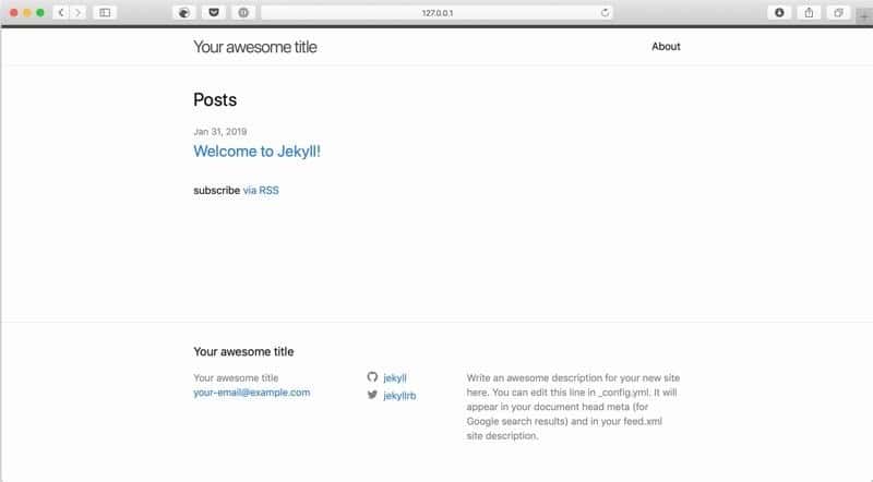 صورة لـ كيف تستضيف مدونتك مجانا باستخدام Jekyll و صفحات GitHub | github-pages-jekyll-blog-in-browser-DzTechs