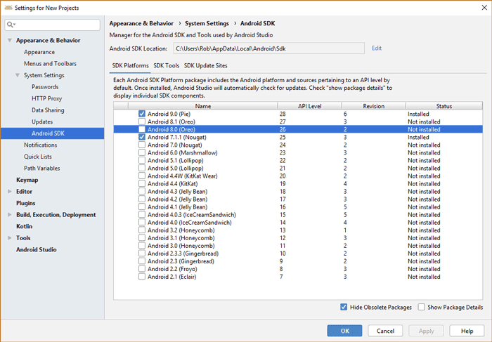 صورة لـ كيفية تثبيت Android SDK على نظام التشغيل Windows 10 | how-to-install-android-sdk-windows-sdk-manager-DzTechs