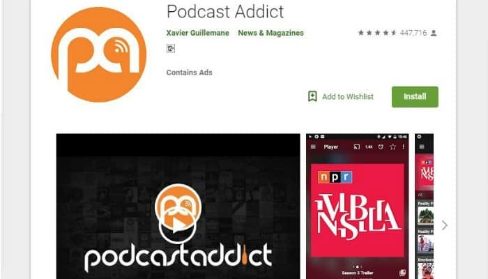 صورة لـ أفضل تطبيقات البودكاست المجانية المُتاحة لنظام Android | podcast-podcastaddict-DzTechs