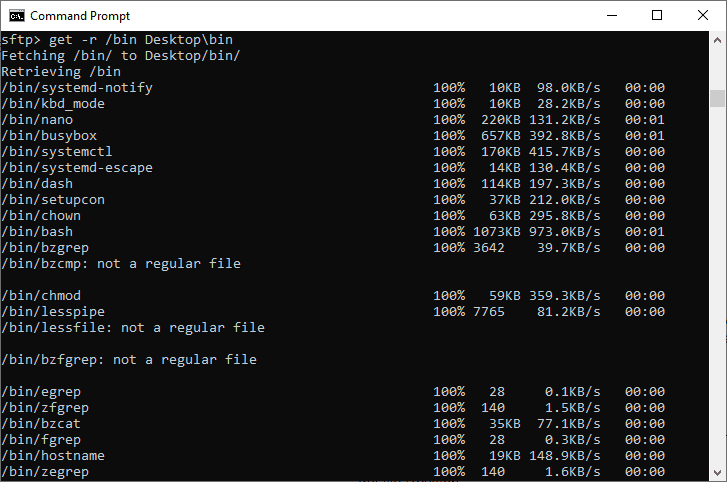 صورة لـ كيفية استخدام الأمر SFTP لنقل الملفات إلى/من خوادم Linux | sftp-copy-directory-DzTechs