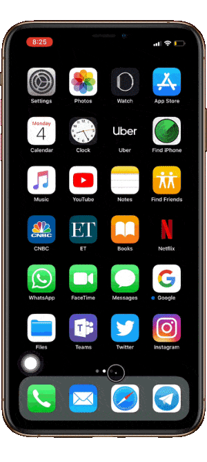 صورة لـ نصائح وحيل مميزة لهاتف iPhone Xs Max على الأرجح أنك لا تستخدمها | swipe-down-final-DzTechs