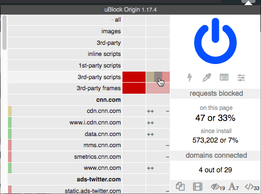 صورة لـ دليل المستخدم النهائي المميز لإضافة uBlock Origin لمنع محتويات الموقع | ublock-origin-noop-override-local-filter-DzTechs