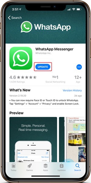 صورة لـ كيفية تمكين معرف اللمس ومعرف الوجه على تطبيق الـ WhatsApp | update-DzTechs