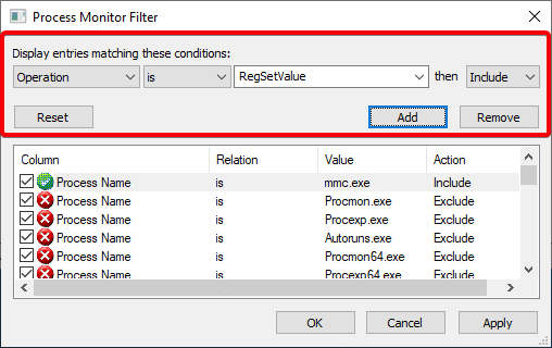 صورة لـ كيفية البحث عن قيم السجل المكافئة لإعدادات سياسة المجموعة على Windows | win-10-see-changes-to-registry-04-add-second-filter-DzTechs