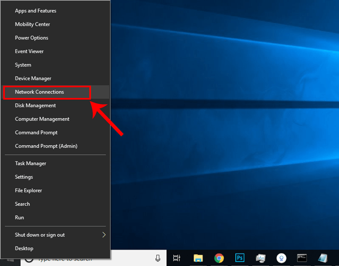 صورة لـ كيفية تغيير خادم DNS. دليل عميق لجميع المنصات | 5ccc0b563c746_RightClickOnStartMenu_Windows10-DzTechs
