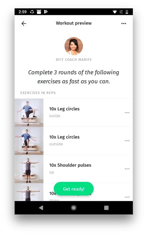 صورة لـ أفضل تطبيقات مُمارسة التمارين الرياضية التي يمكنك استخدامها دون معدات | 8-fit-DzTechs