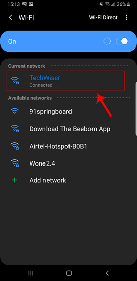 صورة لـ كيفية تغيير خادم DNS. دليل عميق لجميع المنصات | Android_tap_on-WiFi-DzTechs