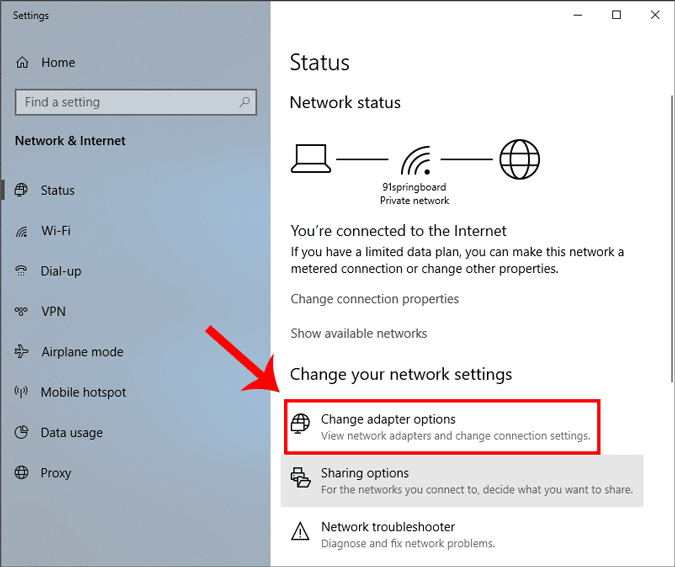 صورة لـ كيفية تغيير خادم DNS. دليل عميق لجميع المنصات | Change_Adapter_Options-DzTechs