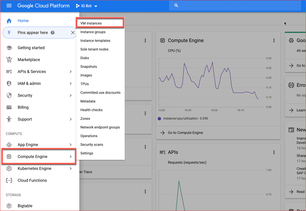 صورة لـ كيفية استخدام Google VPS مجاني (Cloud platform) لتشغيل نظام Windows server 12 | Computer-engine-VM-instances-DzTechs