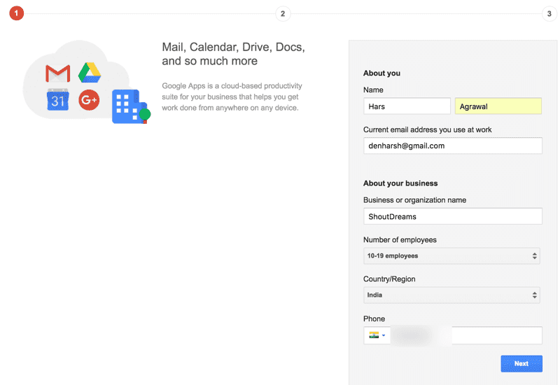 صورة لـ كيفية إعداد G Suite على استضافة Bluehost cPanel | Create-Google-Apps-for-Work-account-DzTechs