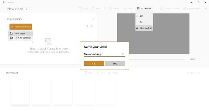 صورة لـ كيفية تعديل فيديوهاتك باستخدام تطبيق “صور Microsoft” | Create-New-Custom-Video-Photos-App-DzTechs