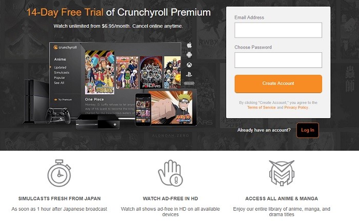 صورة لـ أفضل مواقع الويب لمُشاهدة الأنمي أون لاين والحصول على آخر الأخبار | Crunchroll-Premium-DzTechs
