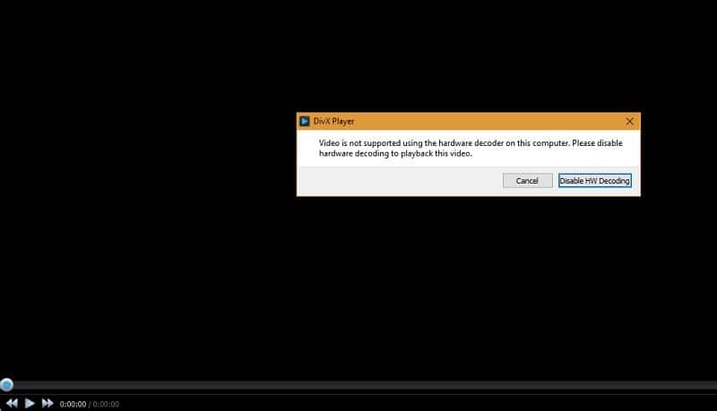 صورة لـ كيفة تشغيل فيديو H.265 مع مشغل الوسائط المفضل لديك | DivX-Error-HEVC-DzTechs