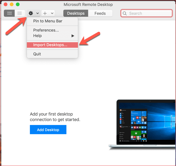 صورة لـ كيفية استخدام Google VPS مجاني (Cloud platform) لتشغيل نظام Windows server 12 | Import-remote-desktop-file-DzTechs